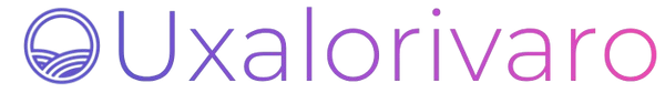 The Uxalorivaro brand logo, featuring a stylized circular wave emblem in blue and purple on the left, followed by the brand name 'Uxalorivaro' in a purple-to-pink gradient font on a solid white background.